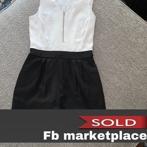 One piece shirt set black & white Express Size small